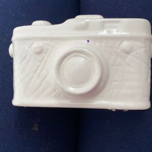 Glass cream white color decor camera